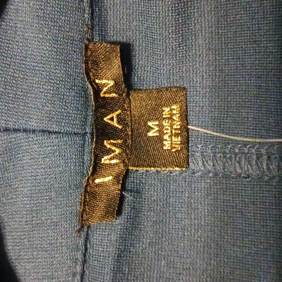 IMAN "Global Chic" Dark Blue Zip Around Jacket in Size M  (NWT) - Picture 6 of 10